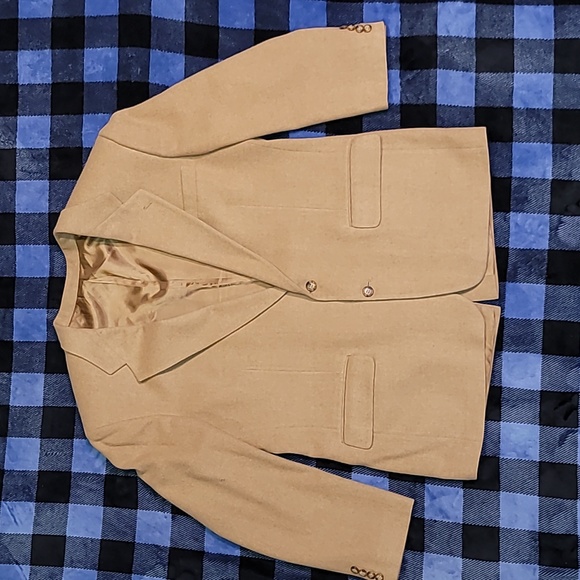 Vintage. Made in USA. 💯 Camelhair. Squire Shop. Sport-coat. Men's XL - Picture 1 of 16